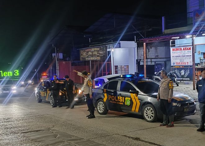 Patroli Strong Point KRYD Polsek Cisauk, Cegah Balap Liar dan Gangguan Kamtibmas