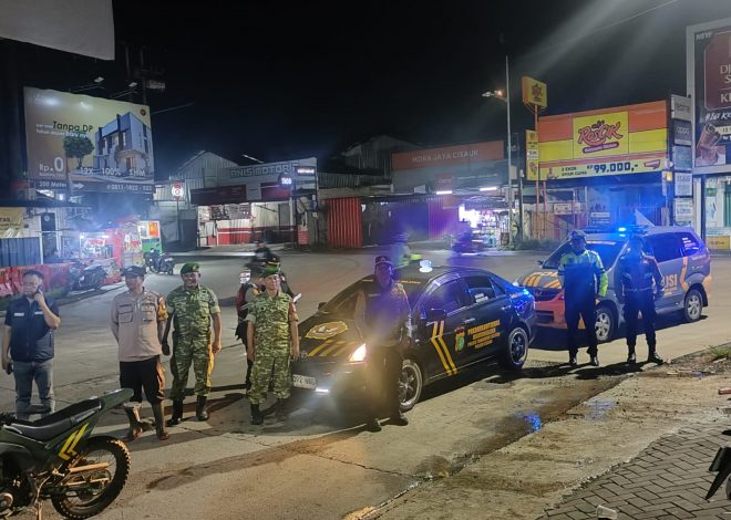 Patroli KRYD Polsek Cisauk, Wujud Nyata Jaga Keamanan Malam Hari dan Cegah Gangguan Kamtibmas