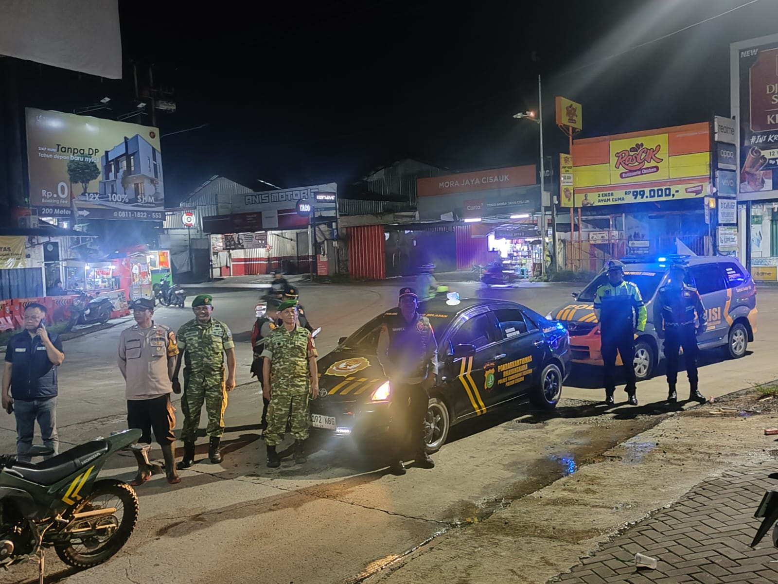 Patroli KRYD Polsek Cisauk, Wujud Nyata Jaga Keamanan Malam Hari dan Cegah Gangguan Kamtibmas