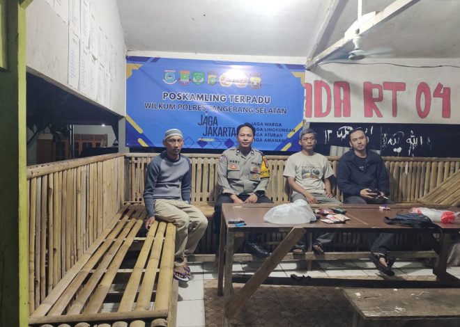 Aktifkan Poskamling Terpadu, Polsek Serpong Ajak Warga Perkuat Keamanan dan Waspada Penipuan Online