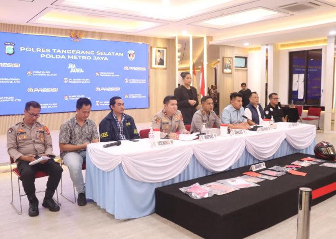 Polres Tangerang Selatan Bentuk Satgas, 10 Pelaku Curanmor Berhasil Diamankan