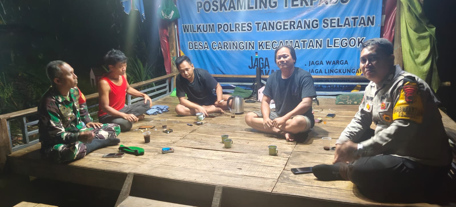 Sinergi TNI-Polri dan Pemuda, Poskamling Terpadu di Legok Perkuat Keamanan Lingkungan