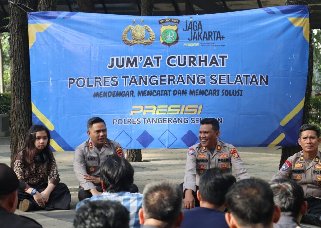 Polres Tangsel Gelar Jum’at Curhat, Bersama Mitra “Sabuk Kamtibmas”