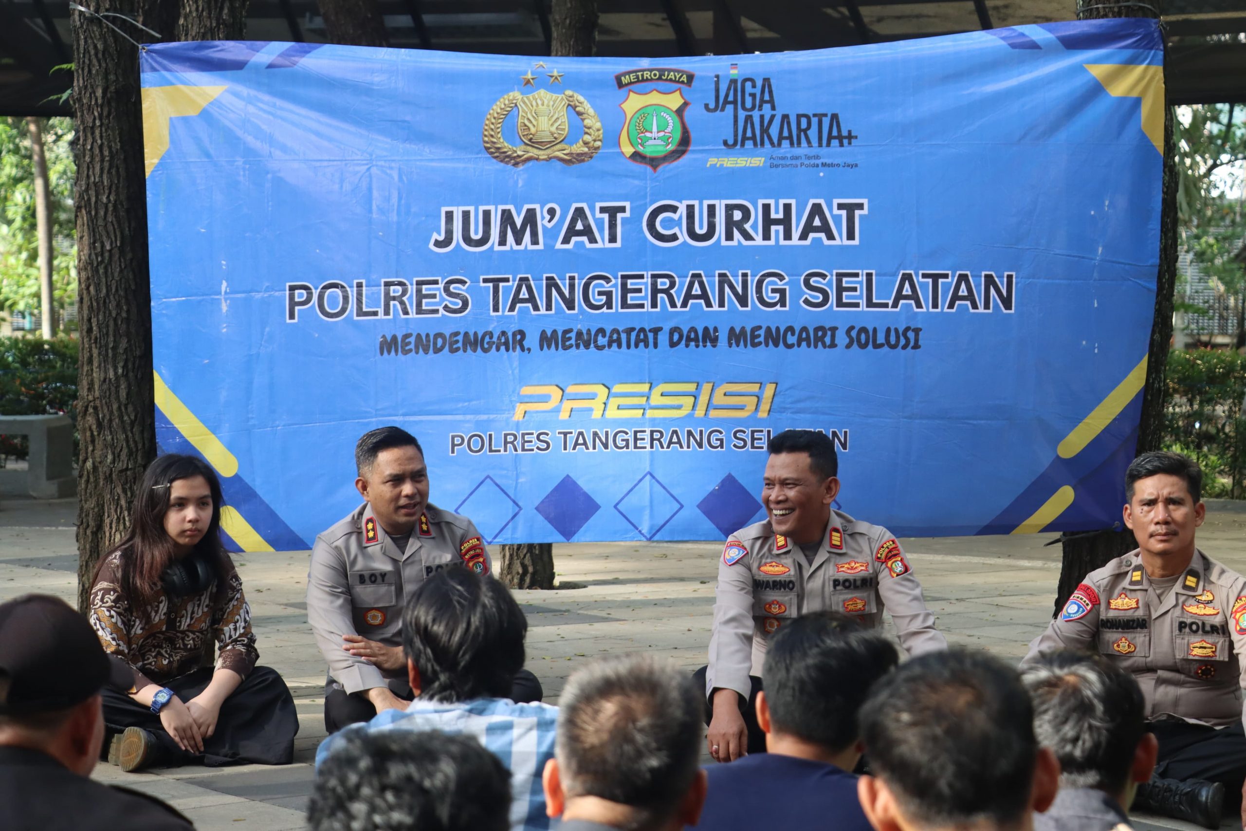Polres Tangsel Gelar Jum’at Curhat, Bersama Mitra “Sabuk Kamtibmas”