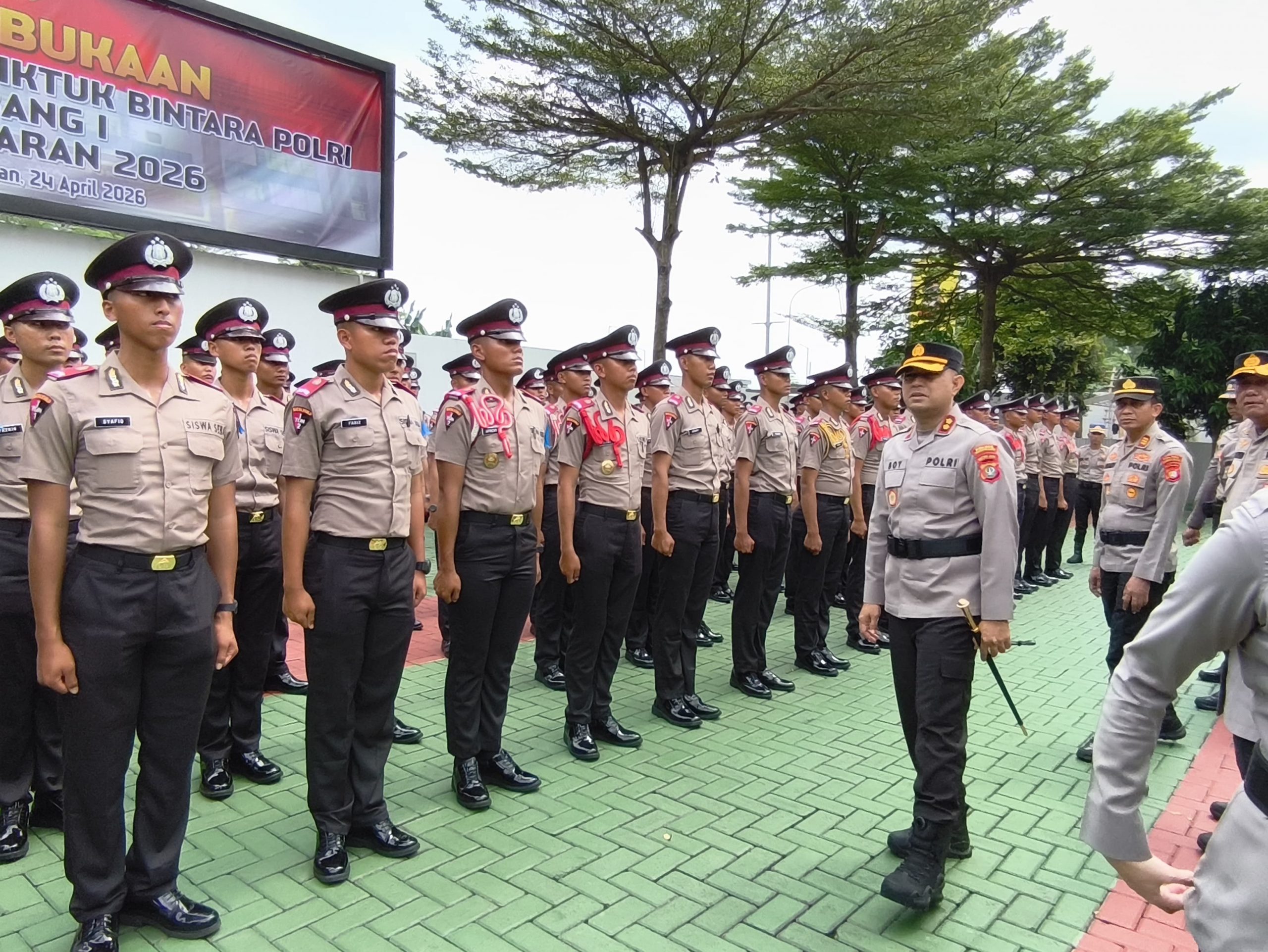 148 Siswa Diktuk Bintara Polri Gelombang I TA 2026 Jalani Latja di Polres Tangsel