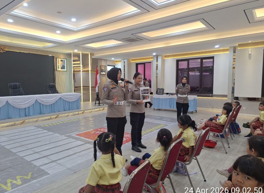 Polisi Sahabat Anak, Sat Lantas Tangsel Kenalkan Tertib Lalu Lintas Sejak Dini