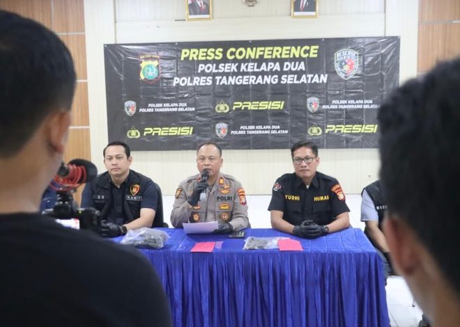 Polsek Kelapa Dua Amankan Dua Pelaku Curanmor