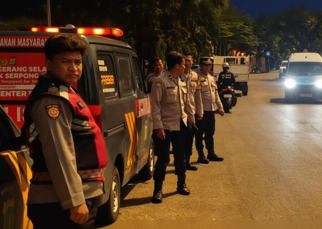 Operasi Cipta Kondisi dan Patroli Blue Light Polsek Serpong Berjalan Kondusif, Warga Merasa Lebih Aman