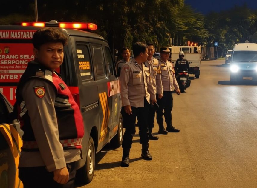 Operasi Cipta Kondisi dan Patroli Blue Light Polsek Serpong Berjalan Kondusif, Warga Merasa Lebih Aman