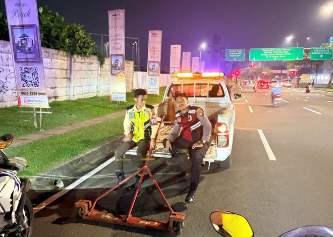 Respons Cepat Polsek Pagedangan Tindaklanjuti Dugaan Ranjau Paku di Kawasan BSD