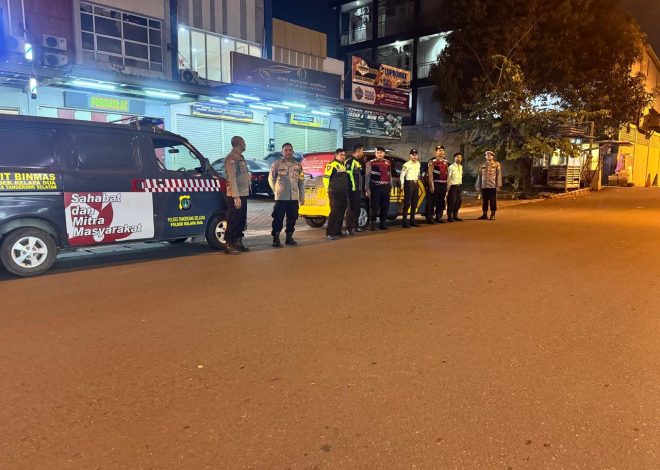 Patroli Ops Cipta Kondisi Polsek Kelapa Dua Sisir Titik Rawan Balap Liar dan Gangguan Kamtibmas