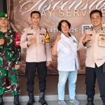 Suasana Khidmat dan Aman, Polsek Serpong Kawal Ibadah Kenaikan Yesus Kristus