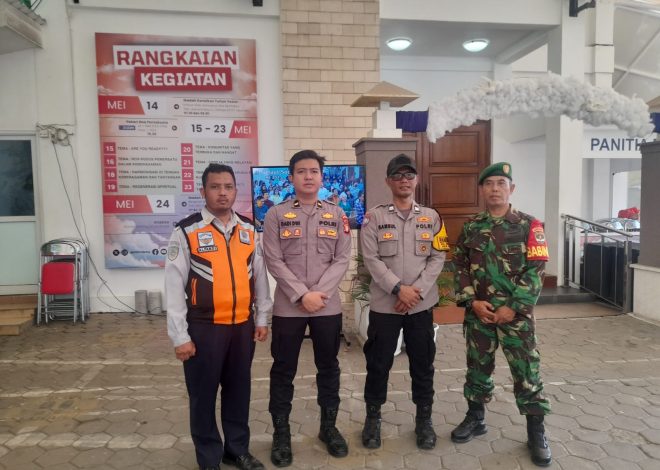 Polsek Pondok Aren Pastikan Ibadah Kenaikan Yesus Kristus Berjalan Kondusif