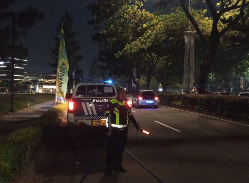 Satlantas Polres Tangerang Selatan Sisir Ranjau Paku di Kawasan BSD, Wujud Nyata Jaga Keselamatan Pengendara