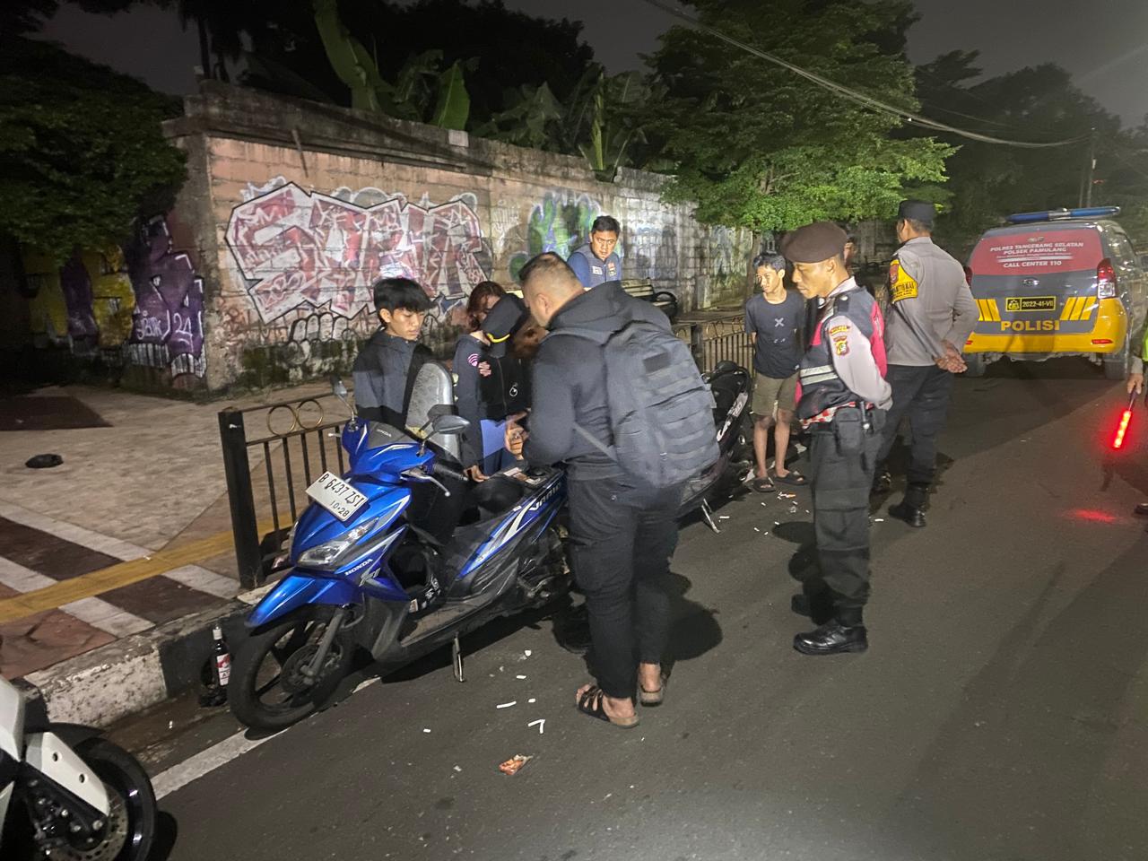 Patroli Cipta Kondisi Polsek Pamulang Jaga Wilayah Tetap Aman dan Kondusif