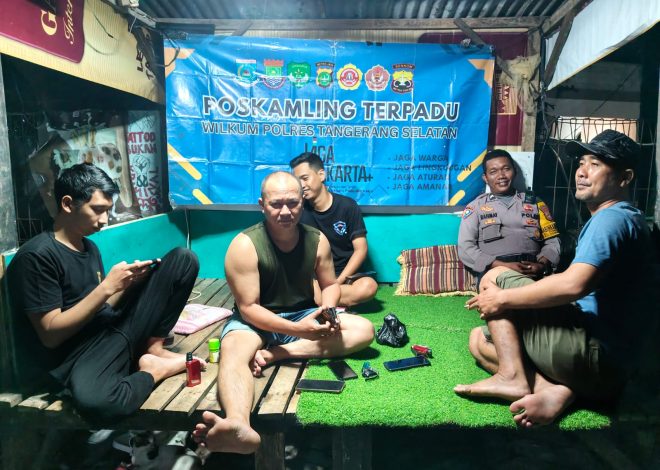 Siskamling Terpadu di Pondok Aren Perkuat Kekompakan Warga dan Ciptakan Lingkungan Aman