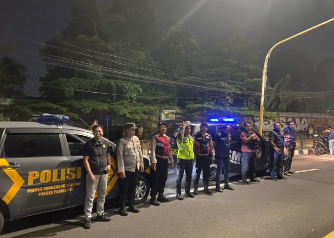 Patroli Cipta Kondisi Polsek Pamulang Intensifkan KRYD Antisipasi Tawuran dan Balap Liar