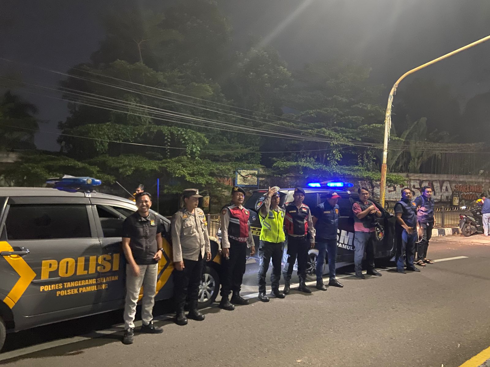 Patroli Cipta Kondisi Polsek Pamulang Intensifkan KRYD Antisipasi Tawuran dan Balap Liar