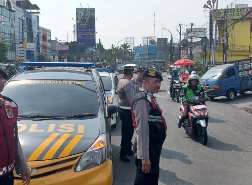 Patroli Strong Point Polsek Ciputat Timur Antisipasi Tawuran dan Kejahatan Jalanan