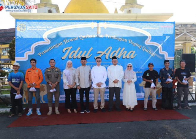 Kanwil BPN Banten Tebar Kepedulian Lewat Pemotongan dan Pembagian Hewan Kurban Iduladha 1447 H