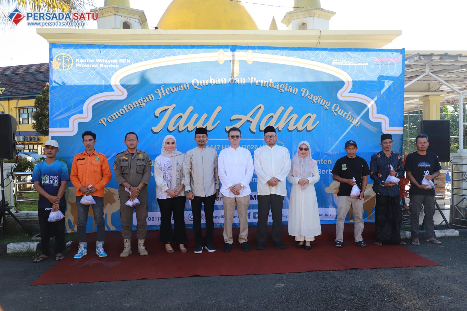 Kanwil BPN Banten Tebar Kepedulian Lewat Pemotongan dan Pembagian Hewan Kurban Iduladha 1447 H