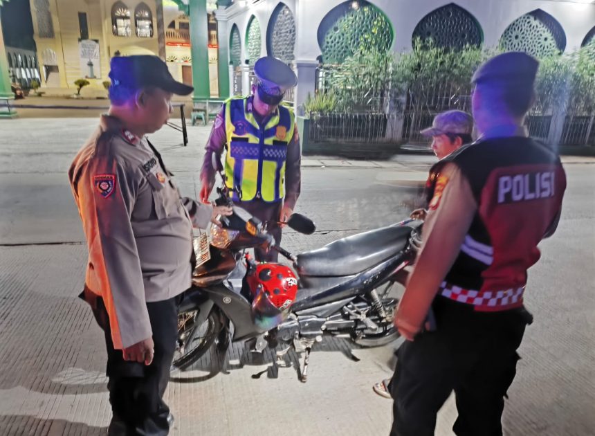 Polsek Legok Gelar Razia Stasioner Antisipasi Kejahatan Jalanan