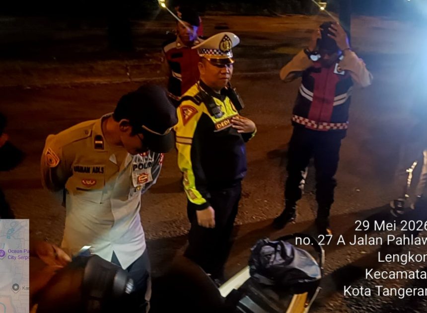 Patroli Razia Stasioner Malam, Polres Tangsel Perketat Pengawasan Antisipasi Kejahatan Jalanan