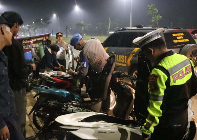 Persempit Ruang Pelaku Kejahatan Jalanan, Polres Tangsel Gelar Patroli Razia Stasioner