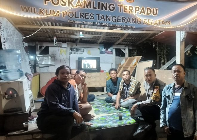 Poskamling Terpadu Aktif, Polsek Serpong Perkuat Sinergi Warga Jaga Kamtibmas Lingkungan