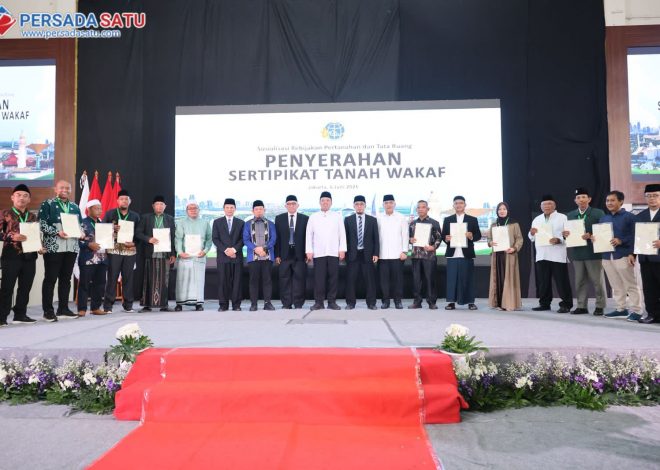 Kanwil BPN Provinsi Banten Serahkan 251 Sertipikat Wakaf pada 4th ICOP, Dukung Percepatan Sertipikasi Tanah Wakaf Nasional