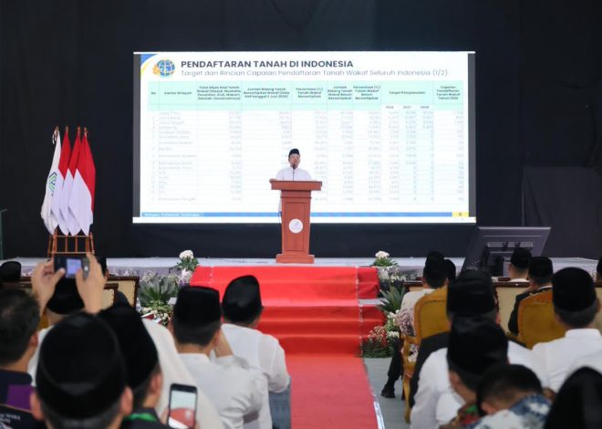 ATR/BPN: SERTIFIKASI TANAH WAKAF NAIK 206%, MENTERI NUSRON APRESIASI PERAN NAZIR
