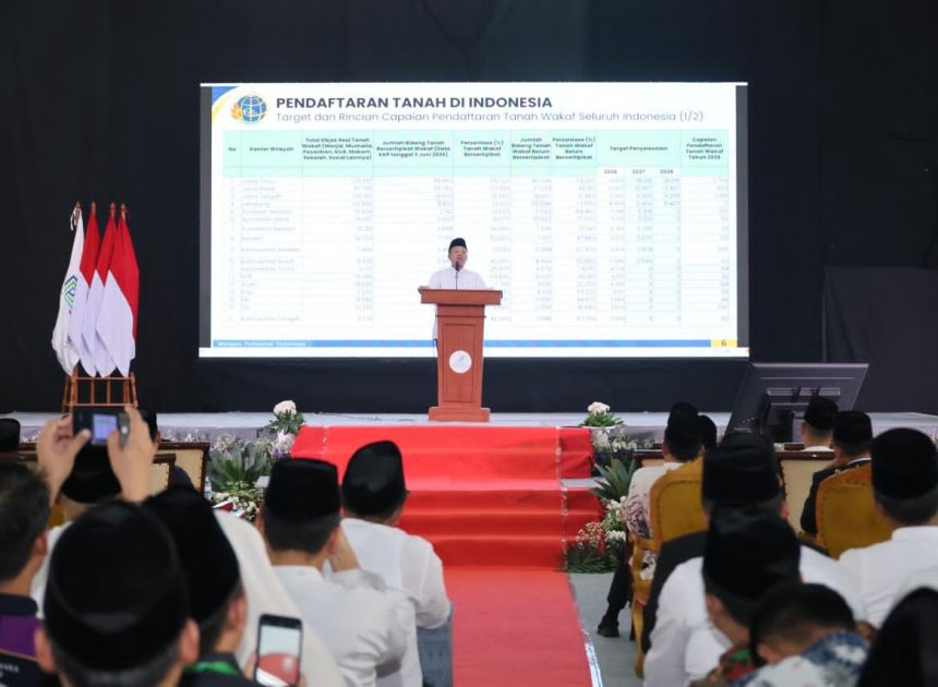 ATR/BPN: SERTIFIKASI TANAH WAKAF NAIK 206%, MENTERI NUSRON APRESIASI PERAN NAZIR