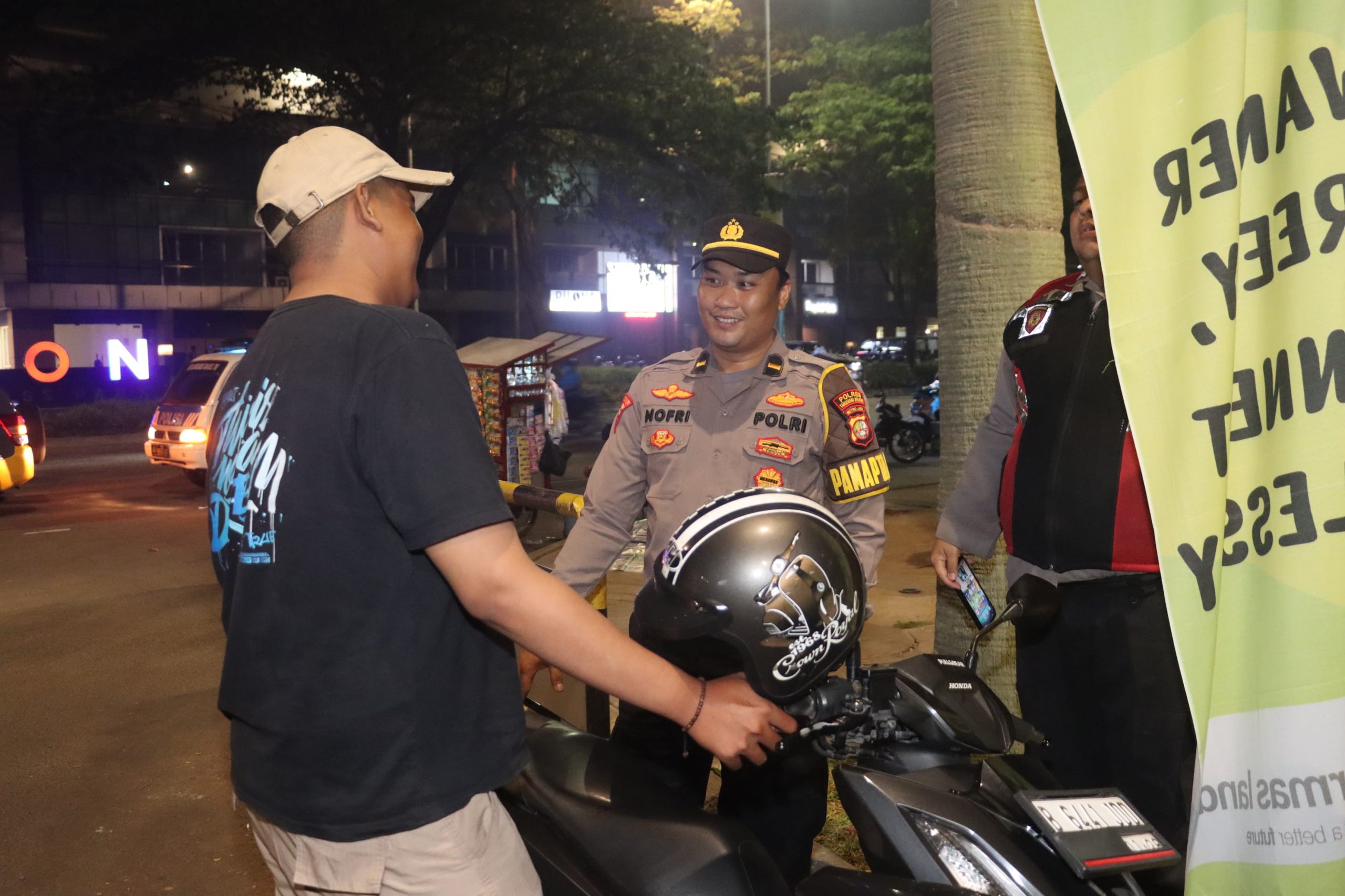 Ciptakan Rasa Aman, Polres Tangsel Gelar Patroli dan Razia Stasioner