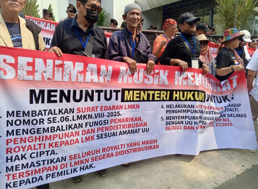 Artis dan Pencipta Lagu Gelar Aksi Damai, Tuntut Transparansi dan Penyaluran Royalti