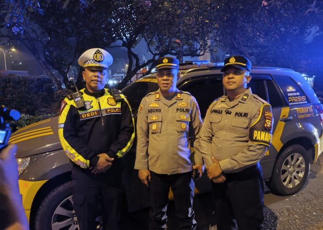 Patroli Razia Stasioner Polres Tangerang Selatan, Antisipasi Gangguan Kamtibmas di Malam Hari