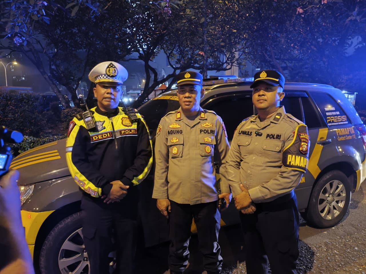 Patroli Razia Stasioner Polres Tangerang Selatan, Antisipasi Gangguan Kamtibmas di Malam Hari