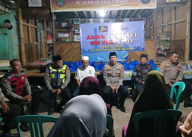 Kapolsek Cisauk Gelar Jaga Tangsel On The Spot, Ajak Warga Perkuat Kepedulian Kamtibmas