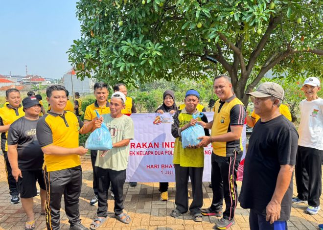 Polsek Kelapa Dua Wujudkan Lingkungan Bersih dan Peduli Warga Melalui Bakti Sosial “Indonesia Asri