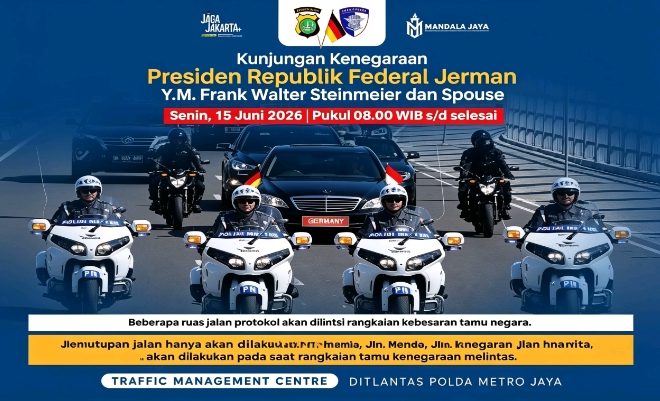 Polda Metro Jaya Siagakan 585 Personel Amankan Kunjungan Negara Presiden Jerman, Pengaturan Lalu Lintas Berlaku Situasional