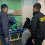 Kapolres Tangsel, Jenguk dan Bantu Driver Ojol Korban Kecelakaan Tunggal di Flyover Rawabuntu