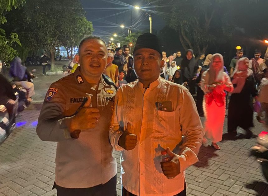 Sambut 1 Muharram 1448 H, Bhabinkamtibmas Sukabakti Kawal Pawai Obor