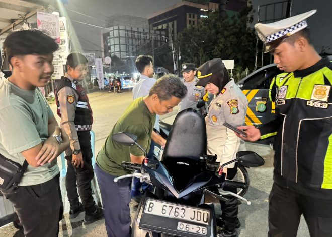Polsek Kelapa Dua Intensifkan Patroli Malam dan Razia Stasioner, Perkuat Kamtibmas dan Cegah Kejahatan Jalanan