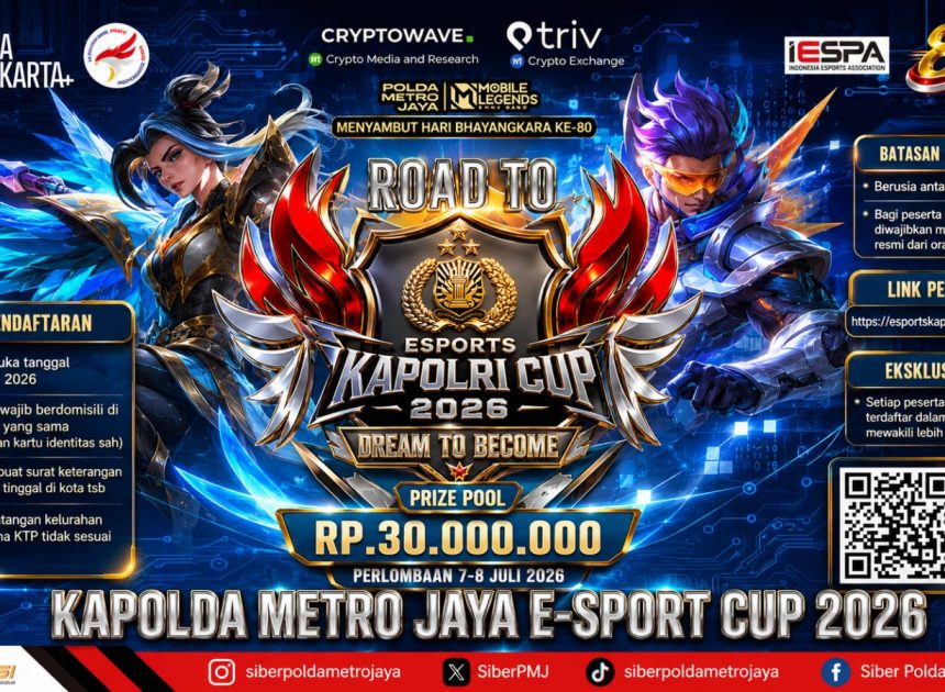 Polda Metro Jaya Gelar Road to E-Sport Tournament Kapolda Cup 2026, Wadah Prestasi Generasi Muda