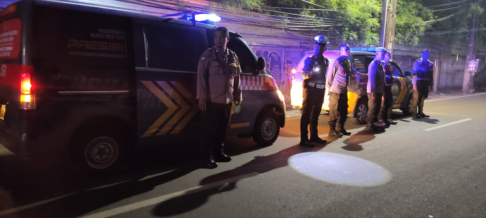 Patroli Perbatasan dan Jakarta On The Spot, Polsek Pondok Aren Perkuat Keamanan Wilayah di Jam Rawan