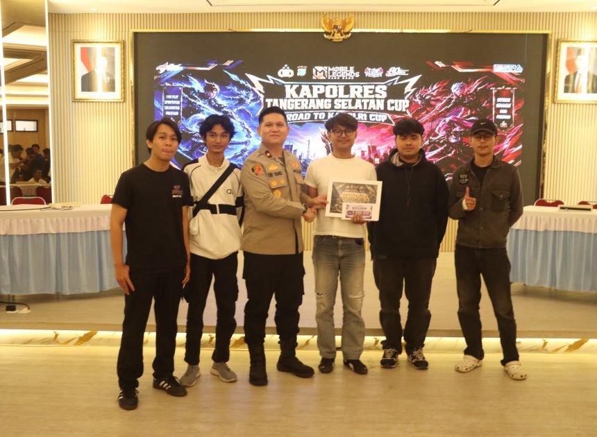 Turnamen Mobile Legends Kapolres Tangerang Selatan Cup 2026 Resmi Berakhir, Tim Kukimiey Raih Juara