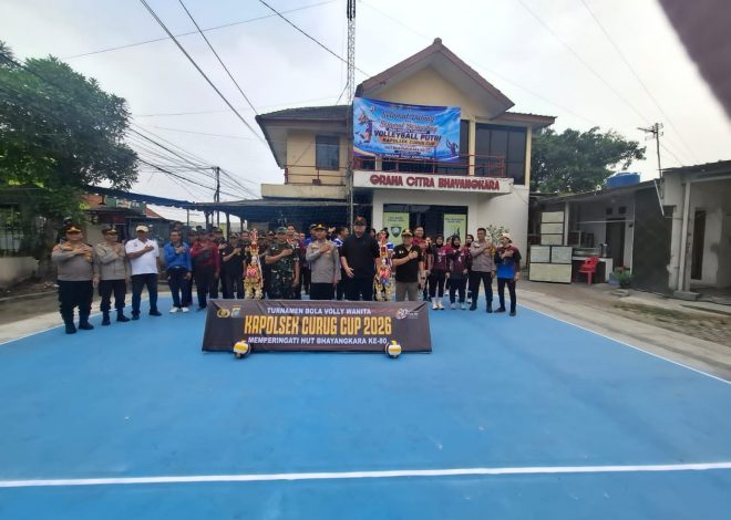 Semarak Hari Bhayangkara ke-80, Polsek Curug Buka “Kapolsek Curug Cup 2026” Turnamen Voli Wanita