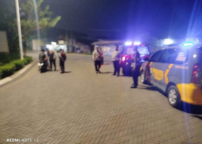 Patroli Stasioner dan Operasi Cipta Kondisi Polsek Cisauk Perkuat Keamanan Wilayah pada Jam Rawan