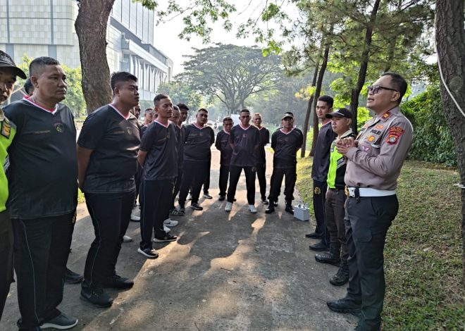 Polsek Pondok Aren Bekali Security Bintaro Jaya Xchange Penanganan Awal TKP Kecelakaan