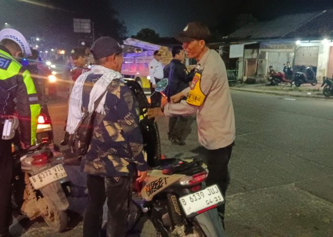 Polsek Cisauk Intensifkan Razia Stasioner dan Operasi Cipta Kondisi, Wujudkan Wilayah Aman dari Balap Liar dan Kejahatan Jalanan