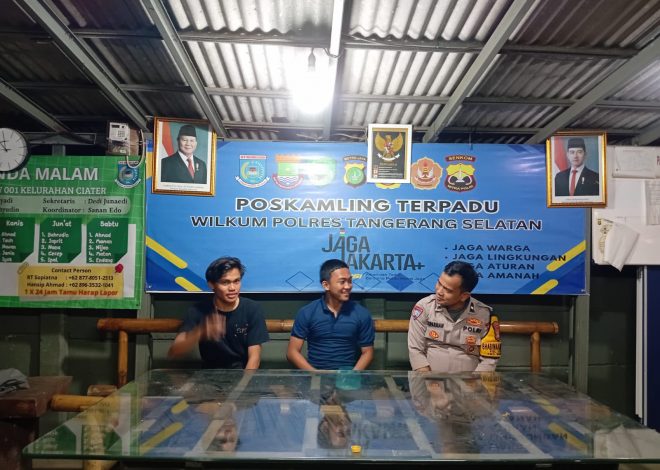 Perkuat Sinergi dengan Warga, Polsek Serpong Optimalkan Poskamling Terpadu Demi Kamtibmas Kondusif